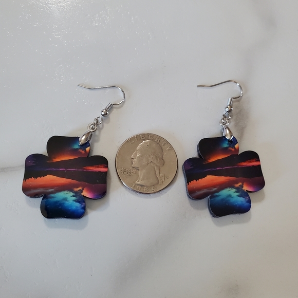 Lake Reflections Earrings - Picture 6 of 8